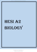 HESI A2 BIOLOGY 2021