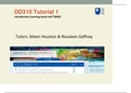 DD310 Tutorial 1 Introductory Learning event and TMA01