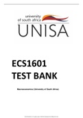 ECS1601 Macroeconomics Test Bank 2022