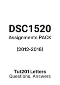 DSC1520 - Tutorial Letters 201 (Merged) (2012-2018) (Questions&Answers)