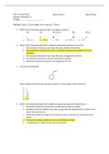 Mock Exam Organic Chemistry 1 &lpar;CH235&rpar; 