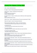 &lpar;Lean&rpar; Six Sigma Yellow Belt  Exam Questions and Answers
