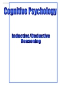 Cognitive Psychology - Inductive and Deductive Reasoning