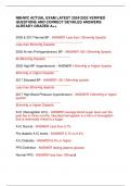 NBHWC ACTUAL EXAM LATEST 2024&sol;2025 VERIFIED QUESTIONS AND CORRECT DETAILED ANSWERS&sol; ALREADY GRADED A&plus;&plus;