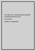 TEST BANK FOR MODERN BLOOD BANKING & TRANSFUSION PRACTICES 6TH EDITION DENISE M&period; HARMENING