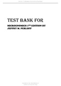 TEST BANK FOR MICROENOMICS 7TH EDITION BY JEFFRY M&period; PERLOFF