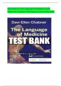 Test Bank for The Language of Medicine 12th Edition by Chabner All Chapters latest 2024 A&plus;