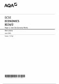 AQA GCSE ECONOMICS 8136&sol;2 Paper 2 How the Economy Works Mark scheme June 2024 Version&colon; 1&period;0 Final