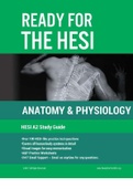 HESI A2 Anatomy and Physiology Study Guide 2017&sol;2022 &lpar;1&rpar;