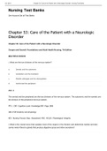 Chapter 53: Care of the Patient with a Neurologic Disorder -Nursing Test Bank