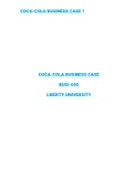 BUS 690 Coca-Cola Business Case 1 All Chapters