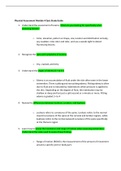 NUR 2180 Physical Assessment Module 4 Quiz Study Guide