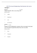 MSN 570 Advanced Pathophysiology Final Exam  2022&sol;2023 Guides