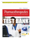 Pharmacotherapeutics for Advanced Practice Nurse Prescribers 5th Edition TEST BANK 2022