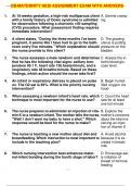 OB&sol;MATERNITY HESI ASSIGNMENT EXAM WITH ANSWERS