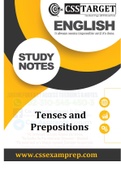 English Grammar (Tenses and Prepositions)
