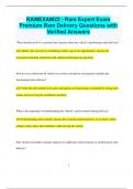 RAMEXAM22 - Ram Expert Exam Premium Ram Delivery Questions with  Verified Answers