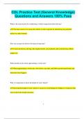 CDL Practice Test &lpar;General Knowledge&rpar; Questions and Answers 100&percnt; Pass