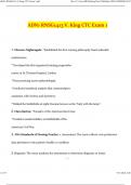 ADN1 RNSG1413 V&period; King CTC Exam 1 Latest 2024 Actual Questions and Verified Answers &lpar;2024 &sol; 2025&rpar; A&plus; Grade 100&percnt; Guarantee Verified by Experts