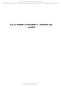 BIO 123 PROBABILITY AND GENETICS LAB REPORT AND ANSWERS&period;