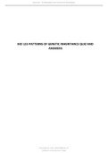 BIO 123 PATTERNS OF GENETIC INHERITANCE QUIZ AND ANSWERS&period;