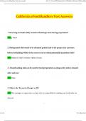California e Food Handlers Test Answers Latest 2024 Actual Questions and Verified Answers &lpar;2024 &sol; 2025&rpar; A&plus; Grade 100&percnt; Guarantee Verified by Experts