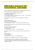 FEMA IS-800&period;d  Questions & 100&percnt; Correct Solutions   Latest Update 