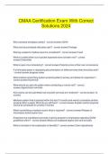  CMAA Certification Exam With Correct Solutions 2024
