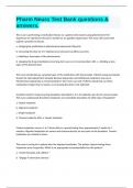 Pharm Neuro Test Bank questions & answers&period;