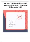MAC2602 Assignment 3 &lpar;VERIFIED ANSWERS&rpar; Semester 2 2024 - Due 16 September 2024