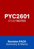 PYC2601 - EXAM PACK (2022)