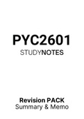 PYC2601 - EXAM PACK (2022)
