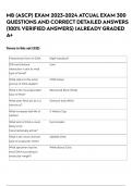 MB &lpar;ASCP&rpar; EXAM 2023-2024 ATCUAL EXAM 300 QUESTIONS AND CORRECT DETAILED ANSWERS &lpar;100&percnt; VERIFIED ANSWERS&rpar; &vert;ALREADY GRADED A&plus;