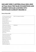 NSG 6001 WEEK 3 MIDTERM EXAM 2024-2025 ACTUAL EXAM TEST BANK 90 QUESTIONS AND CORRECT DETAILED ANSWERS WITH RATIONALES &vert;ALREADY GRADED A&plus;