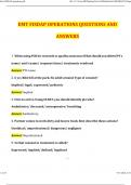 FISDAP Operations EMT Latest 2024 Actual Questions and Verified Answers &lpar;2024 &sol; 2025&rpar; A&plus; Grade 100&percnt; Guarantee Verified by Experts