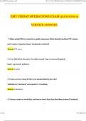 FISDAP Operations EMT 2024 Questions and Answers A&plus; Grade 100&percnt; Guarantee Verified by Experts