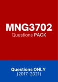MNG3702 - Exam Questions PACK (2017-2021)