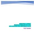 ROSENTHAL: LEHNE'S PHARMACOTHERAPEUTICS FOR ADVANCED PRACTICE PROVIDERS, 1ST ED TEST BANK/STUDY GUIDE 
