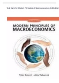 Test Bank for Modern Principles of Macroeconomics 3rd Edition by Cowen