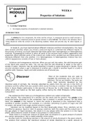 Properties of Solutions 