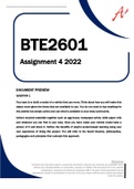 BTE2601 Assignment 4 2022