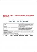 WGU D295 Task 1&comma;2&comma;3 and 4 Combined with complete solutions