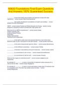 N3632 Foundations Final Exam Questions And Answers 100&percnt; Guaranteed Success&period;