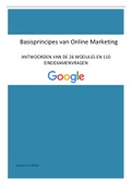 Alle antwoorden Google Digitale Werkplaats (oktober  2023) basisprincipes van online marketing