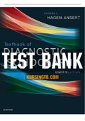 TEST BANK for Textbook of Diagnostic Sonography 8th Edition by Hagen Ansert. (ALL CHAPTERS 1- 65.)