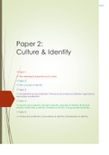 AQA A-level Sociology Paper 2 Culture & Identity Notes