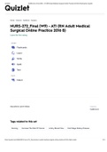 NURS-272&lowbar;Final &lpar;W9&rpar; - ATI &lpar;RN Adult Medical Surgical Online Practice 2016 B&rpar; Flashcards