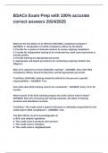 BSACs Exam Prep with 100- accurate correct answers 2024&lowbar;2025&period;