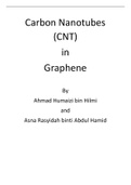 Carbon Nanotubes (CNT)  in  Graphene: Guidelines for Researchers and Postgraduates