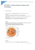 ATI TEAS 6 - Science &lpar;Human Anatomy and Physiology&rpar;